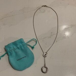 Tiffany & Co. Silver interlocking  Pendant Necklace